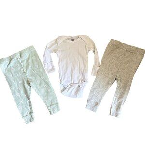 Lot of size 3 months girls clothes pants onesie comfortable play clothes baby